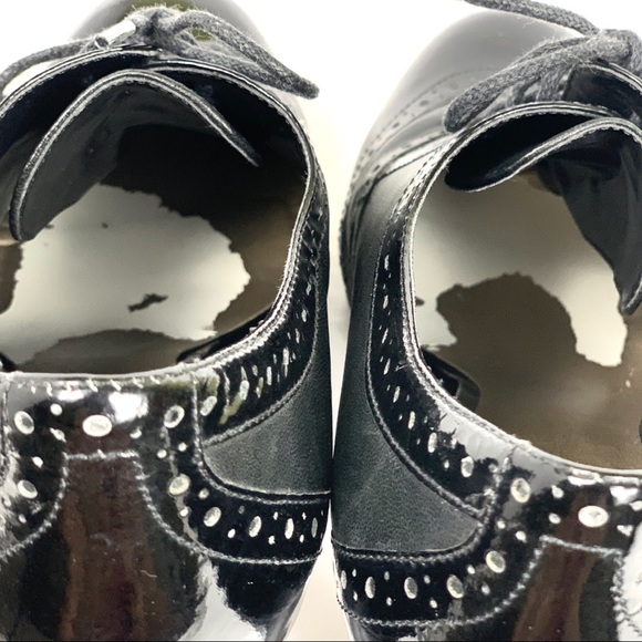 Aldo Black Patent/Mat Leather Heeled Shoe - Picture 5 of 6